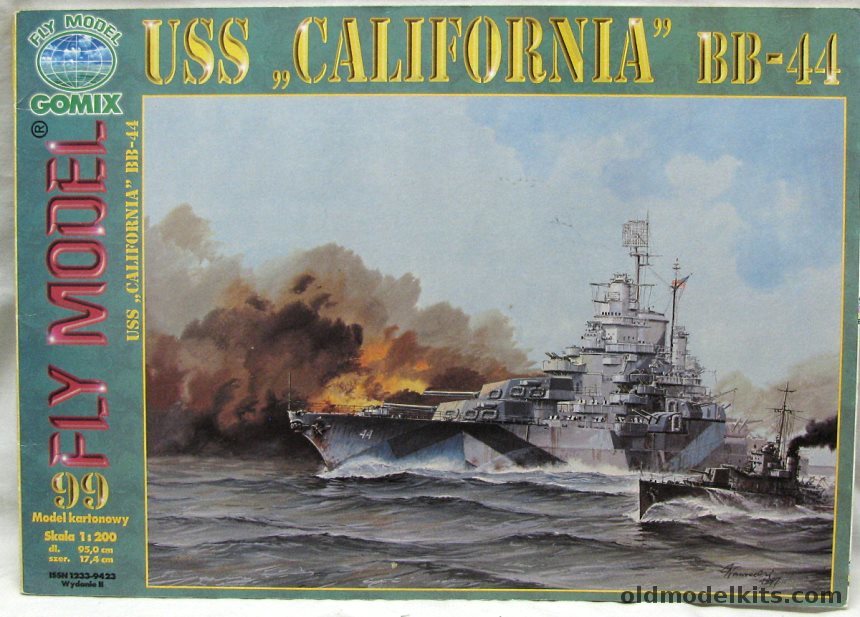 Gomix 1/200 USS California BB44 1944, 99 plastic model kit